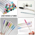 Separate Tube Diamond Eyelash Spoolie Mascara Brush Wand